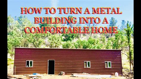 turning metal building into house|can you attach a metal building.